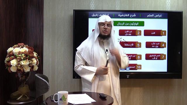 شرح نظم الفارضية (3)/ الوارثون إجماعاً وأنواع الإرث- إبراهيم رفيق