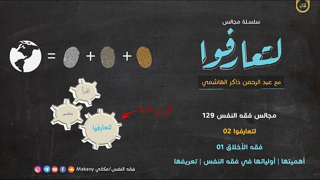 مجالس فقه النفس 129 | لتعارفوا 02 | فقه الأخلاق 01 | أهميتها + أولياتها في مجالس سابقة + تعريفها