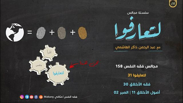مجالس فقه النفس 158 | لتعارفوا 31 | فقه الأخلاق 30 | أصول الأخلاق 11 | الصبر 02