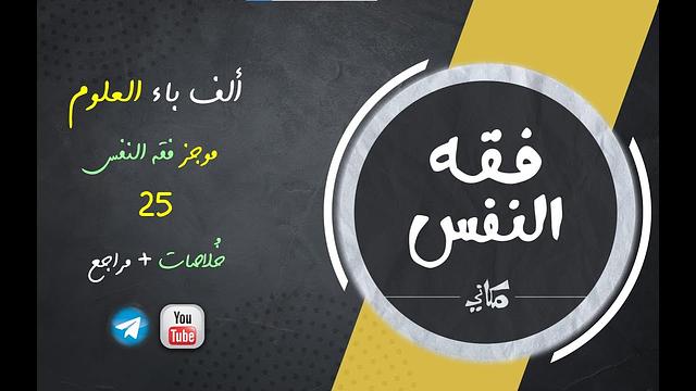 مجالس فقه النفس 025 | اقرأ 19 | خلاصات + مراجع