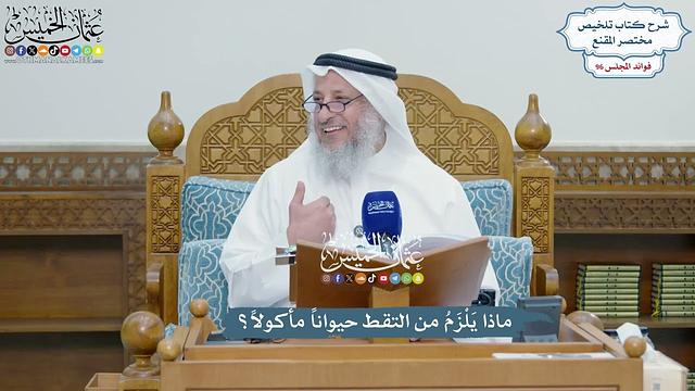4405 - ماذا يَلْزَمُ من التقط حيواناً مأكولاً؟ - عثمان الخميس