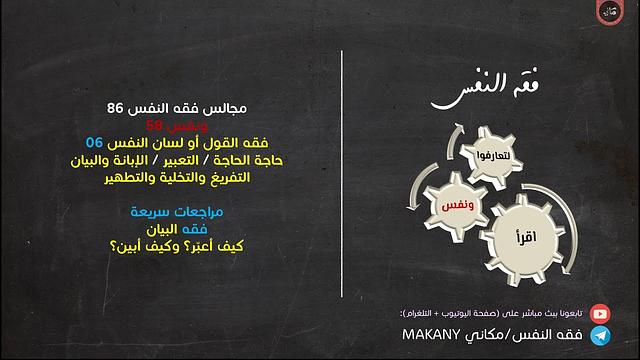 فقه القول أو لسان النفس | الإبانة والتعبير | التخلية والتطهير والتفريغ 06